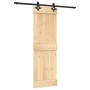 Sliding door with solid pine wood hardware 70x210 cm by , Doors - Ref: Foro24-3203139, Price: 167,23 €, Discount: %