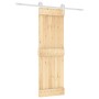 Schiebetür mit Beschlägen aus massivem Kiefernholz 70x210 cm von , Türen - Ref: Foro24-3203215, Preis: 173,22 €, Rabatt: %