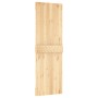Schiebetür mit Beschlägen aus massivem Kiefernholz 70x210 cm von , Türen - Ref: Foro24-3203215, Preis: 173,22 €, Rabatt: %