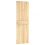 Sliding door with solid pine wood hardware 70x210 cm by , Doors - Ref: Foro24-3203215, Price: 165,94 €, Discount: %