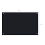 Kitchen splash protection black tempered glass 80x50 cm by vidaXL, Kitchen tools and utensils - Ref: Foro24-249485, Price: 39...