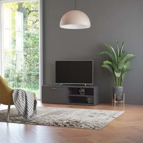 Mueble de TV madera contrachapada gris 120x34x37 cm de , Muebles TV - Ref: Foro24-801154, Precio: 55,03 €, Descuento: %