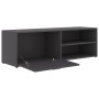 Grauer TV-Schrank aus Sperrholz, 120 x 34 x 37 cm von , TV-Möbel - Ref: Foro24-801154, Preis: 55,72 €, Rabatt: %