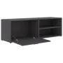 Gray plywood TV cabinet 120x34x37 cm by , TV Furniture - Ref: Foro24-801154, Price: 55,03 €, Discount: %
