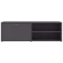 Gray plywood TV cabinet 120x34x37 cm by , TV Furniture - Ref: Foro24-801154, Price: 55,03 €, Discount: %