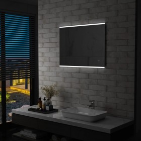 Bathroom wall mirror with LED and touch sensor 80x60 cm by vidaXL, Mirrors - Ref: Foro24-144733, Price: 70,08 €, Discount: %
