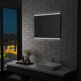 Bathroom wall mirror with LED and touch sensor 80x60 cm by vidaXL, Mirrors - Ref: Foro24-144733, Price: 69,50 €, Discount: %