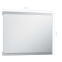 Badezimmer-Wandspiegel mit LED und Berührungssensor 80x60 cm von vidaXL, Spiegel - Ref: Foro24-144733, Preis: 70,08 €, Rabatt: %