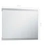 Espejo de pared de baño con LED y sensor táctil 80x60 cm de vidaXL, Espejos - Ref: Foro24-144733, Precio: 69,49 €, Descuento: %