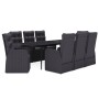 9-piece garden dining set with black cushions by , Garden sets - Ref: Foro24-3099504, Price: 1,00 €, Discount: %