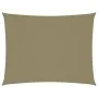 Rectangular beige Oxford fabric sail shade 5x6 m by , Umbrellas - Ref: Foro24-135164, Price: 83,02 €, Discount: %