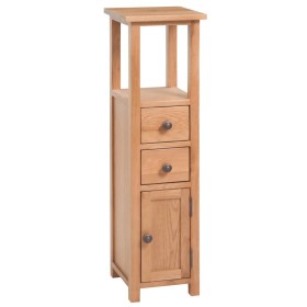 Mueble de esquina de madera de roble maciza 26x26x94 cm