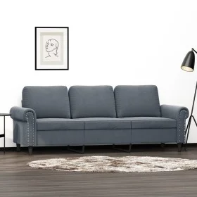 3-Sitzer Sofa dunkelgrau Samt 180 cm von , Sofas - Ref: Foro24-359540, Preis: 280,80 €, Rabatt: %