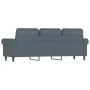Sofá de 3 plazas terciopelo gris oscuro 180 cm de , Sofás - Ref: Foro24-359540, Precio: 280,12 €, Descuento: %