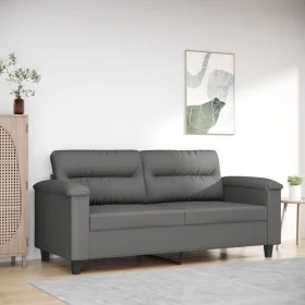 2-Sitzer-Sofa aus dunkelgrauem Mikrofaserstoff 140 cm von , Sofas - Ref: Foro24-359563, Preis: 224,16 €, Rabatt: %