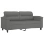 2-Sitzer-Sofa aus dunkelgrauem Mikrofaserstoff 140 cm von , Sofas - Ref: Foro24-359563, Preis: 227,49 €, Rabatt: %