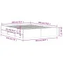 White engineered wood bed with drawers 140x190 cm by , Beds and slatted bases - Ref: Foro24-3207301, Price: 213,13 €, Discoun...