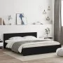 Black headboard bed frame and LED lights 180x200 cm by , Beds and slatted bases - Ref: Foro24-3207589, Price: 278,82 €, Disco...