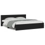 Black headboard bed frame and LED lights 180x200 cm by , Beds and slatted bases - Ref: Foro24-3207589, Price: 285,22 €, Disco...