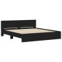 Bettgestell mit schwarzem Kopfteil und LED-Leuchten, 180 x 200 cm von , Betten und Lattenroste - Ref: Foro24-3207589, Preis: ...