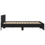 Bettgestell mit schwarzem Kopfteil und LED-Leuchten, 180 x 200 cm von , Betten und Lattenroste - Ref: Foro24-3207589, Preis: ...