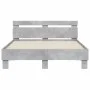 Concrete gray headboard bed frame and LED lights 120x200cm by , Beds and slatted bases - Ref: Foro24-3207556, Price: 145,67 €...