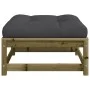 Garden stools with cushions 2 pcs impregnated pine wood by , Modular outdoor sofas - Ref: Foro24-838108, Price: 114,21 €, Dis...