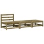 Gartensofa ohne Armlehnen mit Kissen und Fußstützen von , Modulare Sofas für den Außenbereich - Ref: Foro24-838148, Preis: 18...