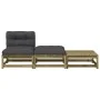 Garden sofa without armrests with cushions and footrest by , Modular outdoor sofas - Ref: Foro24-838148, Price: 179,88 €, Dis...