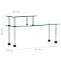 Transparent tempered glass kitchen shelf 45x16x26 cm by vidaXL, spice racks - Ref: Foro24-249523, Price: 24,65 €, Discount: %