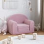 Sofá cama para niños felpa suave rosa