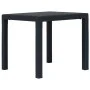 Plastic garden table in anthracite gray rattan look 79x79x72 cm by vidaXL, Garden tables - Ref: Foro24-45602, Price: 77,03 €,...