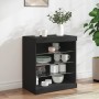 Black sideboard with LED lights 60.5x37x67 cm by , Sideboards - Ref: Foro24-836694, Price: 74,61 €, Discount: %