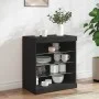 Black sideboard with LED lights 60.5x37x67 cm by , Sideboards - Ref: Foro24-836694, Price: 73,19 €, Discount: %