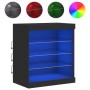 Black sideboard with LED lights 60.5x37x67 cm by , Sideboards - Ref: Foro24-836694, Price: 74,61 €, Discount: %