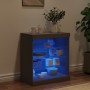Black sideboard with LED lights 60.5x37x67 cm by , Sideboards - Ref: Foro24-836694, Price: 74,61 €, Discount: %