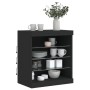 Black sideboard with LED lights 60.5x37x67 cm by , Sideboards - Ref: Foro24-836694, Price: 74,61 €, Discount: %