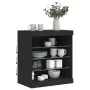 Black sideboard with LED lights 60.5x37x67 cm by , Sideboards - Ref: Foro24-836694, Price: 73,19 €, Discount: %