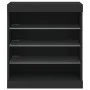 Black sideboard with LED lights 60.5x37x67 cm by , Sideboards - Ref: Foro24-836694, Price: 73,19 €, Discount: %