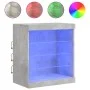 Sideboard with LED lights concrete gray 60.5x37x67 cm by , Sideboards - Ref: Foro24-836696, Price: 62,56 €, Discount: %