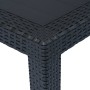 Plastic garden table in anthracite gray rattan look 79x79x72 cm by vidaXL, Garden tables - Ref: Foro24-45602, Price: 74,43 €,...