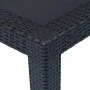 Plastic garden table in anthracite gray rattan look 79x79x72 cm by vidaXL, Garden tables - Ref: Foro24-45602, Price: 77,03 €,...
