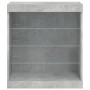 Sideboard mit betongrauen LED-Leuchten 60,5x37x67 cm von , Sideboards - Ref: Foro24-836696, Preis: 63,86 €, Rabatt: %
