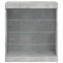 Sideboard with LED lights concrete gray 60.5x37x67 cm by , Sideboards - Ref: Foro24-836696, Price: 62,56 €, Discount: %
