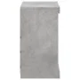 Sideboard with LED lights concrete gray 60.5x37x67 cm by , Sideboards - Ref: Foro24-836696, Price: 62,56 €, Discount: %