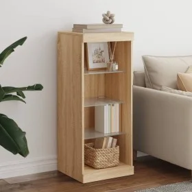 Sideboard with LED lights Sonoma oak 41x37x100 cm by , Sideboards - Ref: Foro24-836730, Price: 70,70 €, Discount: %