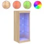 Sideboard with LED lights Sonoma oak 41x37x100 cm by , Sideboards - Ref: Foro24-836730, Price: 70,70 €, Discount: %