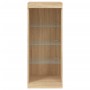 Aparador con luces LED roble Sonoma 41x37x100 cm de , Aparadores - Ref: Foro24-836730, Precio: 72,30 €, Descuento: %