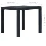 Plastic garden table in anthracite gray rattan look 79x79x72 cm by vidaXL, Garden tables - Ref: Foro24-45602, Price: 77,03 €,...
