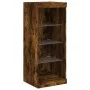 Sideboard with smoked oak LED lights 41x37x100 cm by , Sideboards - Ref: Foro24-836732, Price: 65,65 €, Discount: %